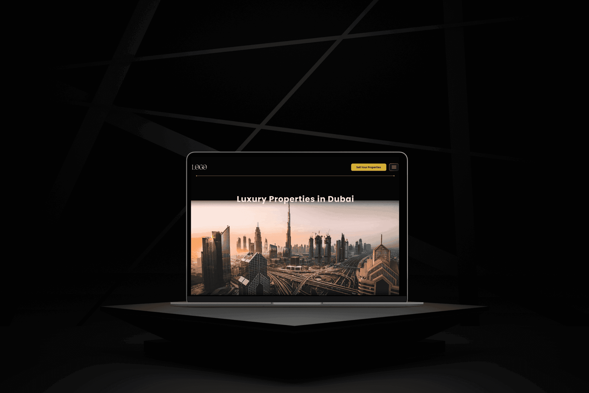 Real Estate Web Platform — 30-screen design system for a Dubai luxury real estate agency, by Muhammad Sarib (2025).